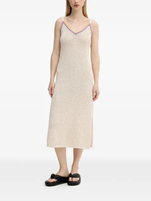 Cala Vadella open-knit side-slit midi dress by RIP CURL