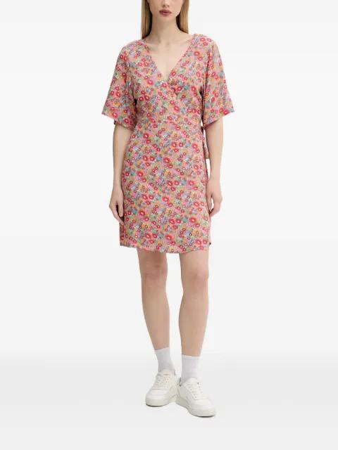 Las Dalias Ditsy floral-print wrap mini dress by RIP CURL