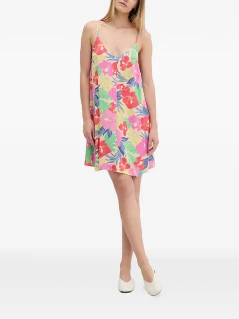 Party Pack floral-print button-front mini dress by RIP CURL