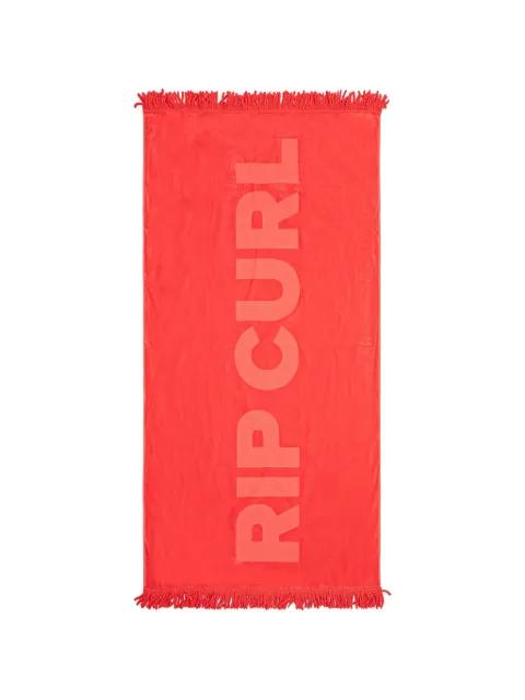 logo-jacquard fringed beach towel by RIP CURL