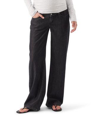 Billie Elastic Waist Jean in Black by RIPE MATERNITY