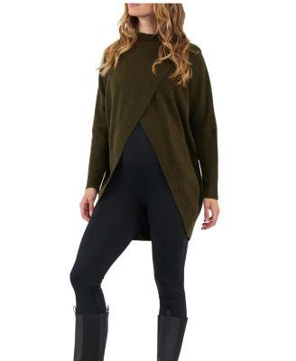 Hallie Cross Over Knit Sweater by RIPE MATERNITY