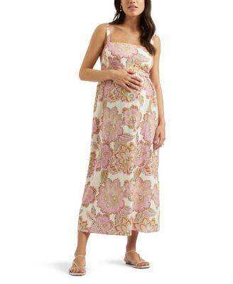 Hope Tie Back Linen Dress by RIPE MATERNITY
