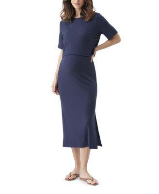 Ivy Rib Nursing Dress by RIPE MATERNITY