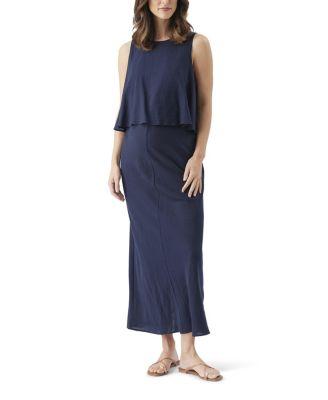 Lena Linen Nursing Dress by RIPE MATERNITY