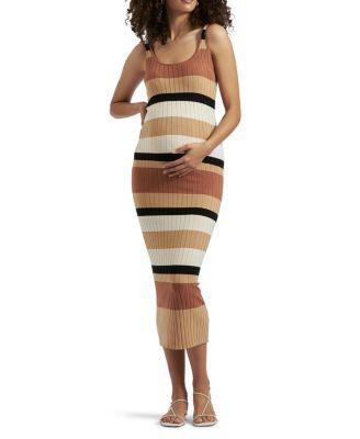 Sarah Stripe Dress by RIPE MATERNITY