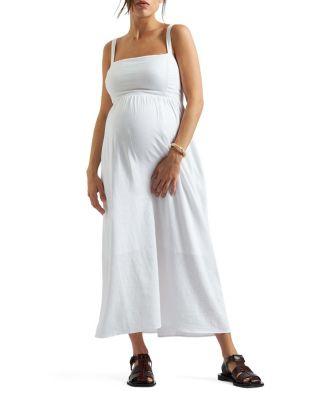 Simone Tie Back Linen Dress by RIPE MATERNITY