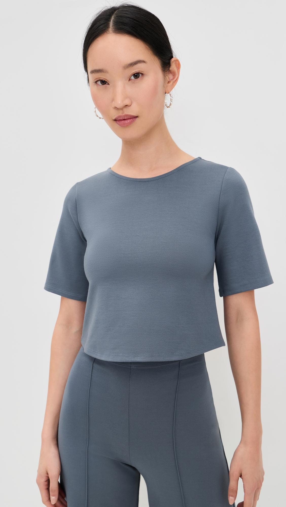 Ponte Knit Short Sleeve Top by RIPLEY RADER