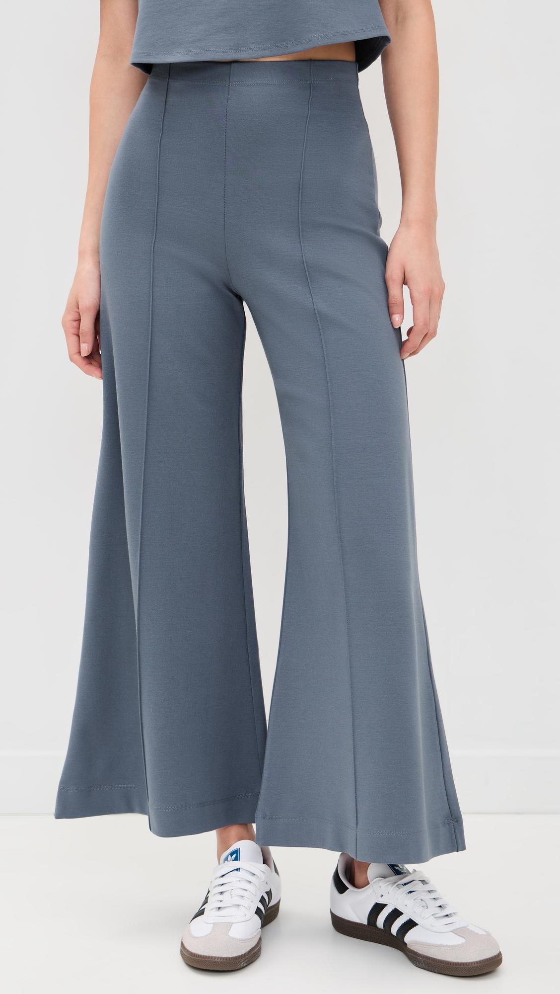 Ponte Knit Wide Leg Cropped Pants by RIPLEY RADER