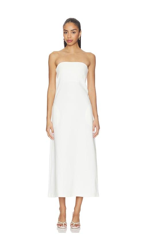 Ripley Rader Ponte Knit Perfect Dress in White by RIPLEY RADER