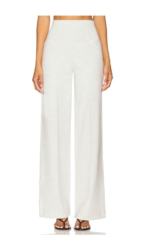 Ripley Rader Ponte Knit Straight Leg Pant in Light Grey by RIPLEY RADER