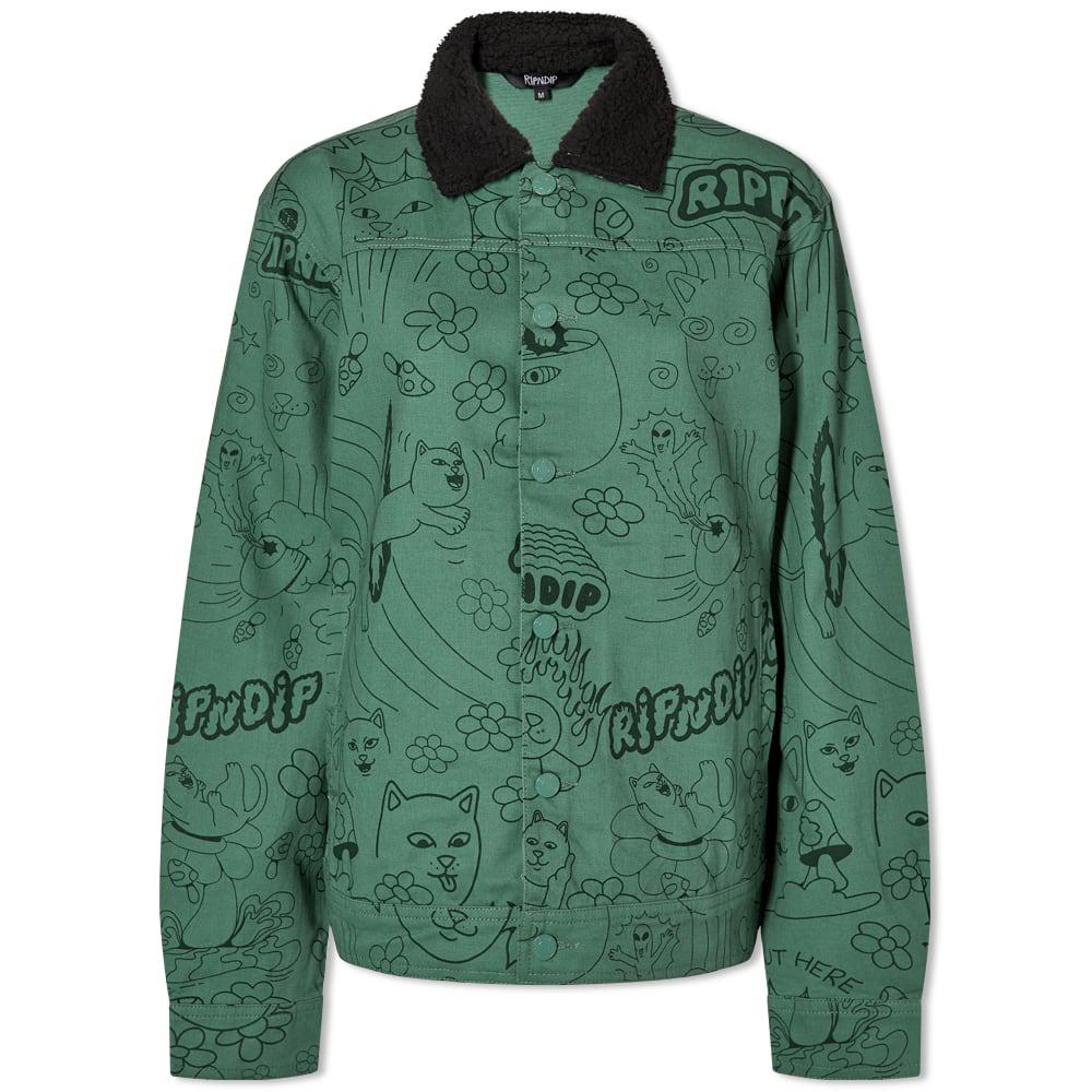 RIPNDIP All Over Print Button Front Jacket by RIPNDIP