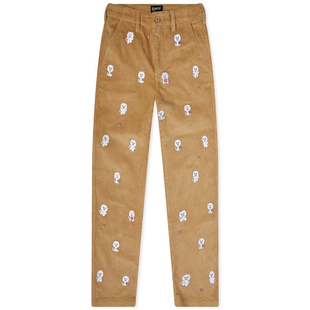 RIPNDIP Embroidered Corduroy Trousers by RIPNDIP