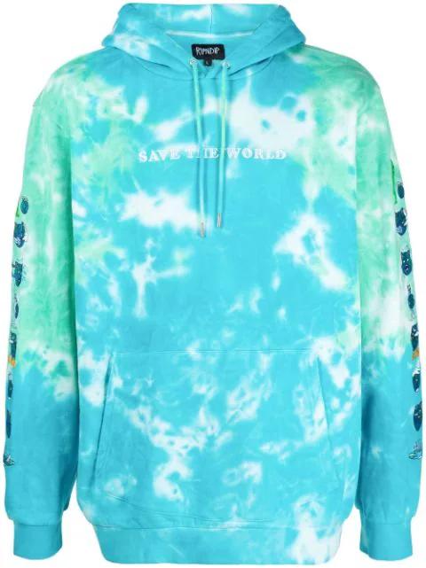 cartoon-print cotton hoodie by RIPNDIP