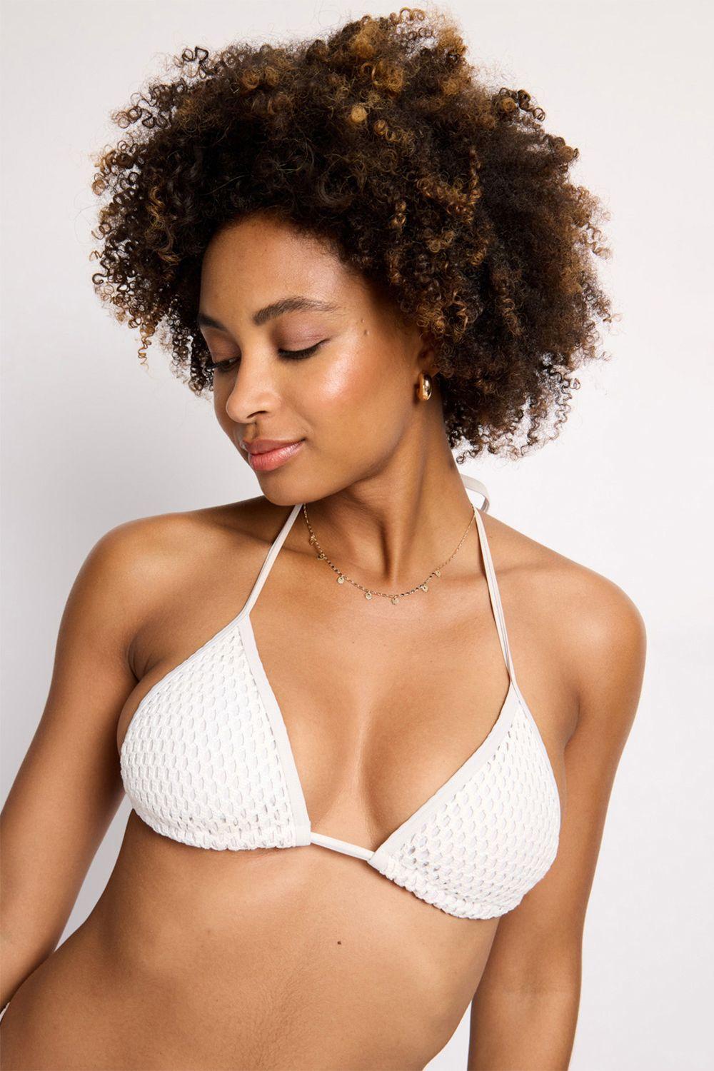 Rise Crochet Bikini Top Cream by RISE
