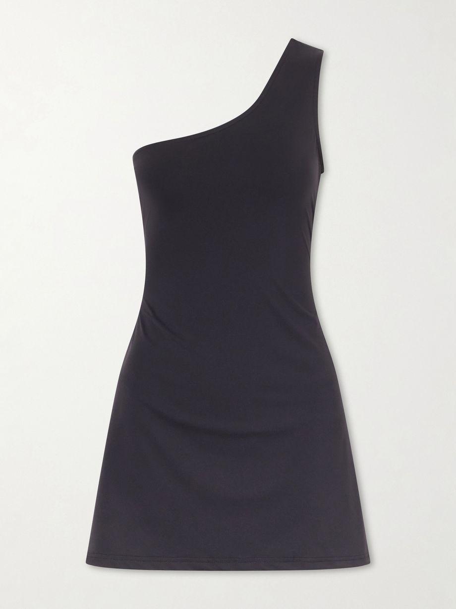 Rho one-shoulder stretch-jersey swim dress by RIVAGE
