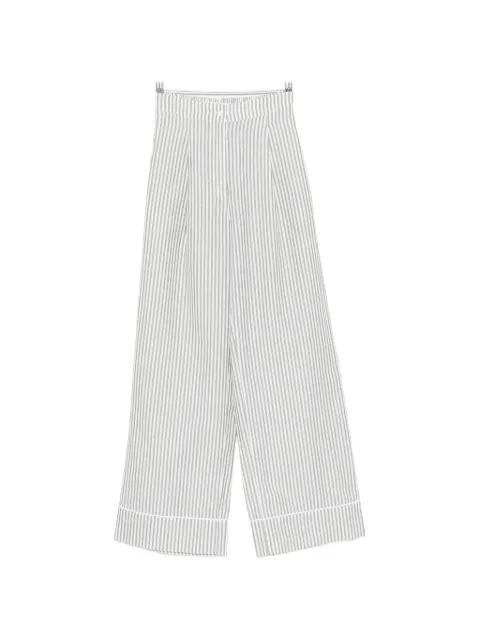 striped-pattern pants by RIVIERA