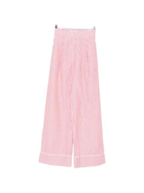 striped-pattern pants by RIVIERA