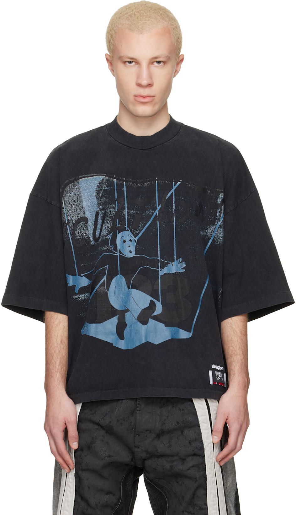 Black Left Out Vintage T-shirt by RIVINGTON ROI REBIS