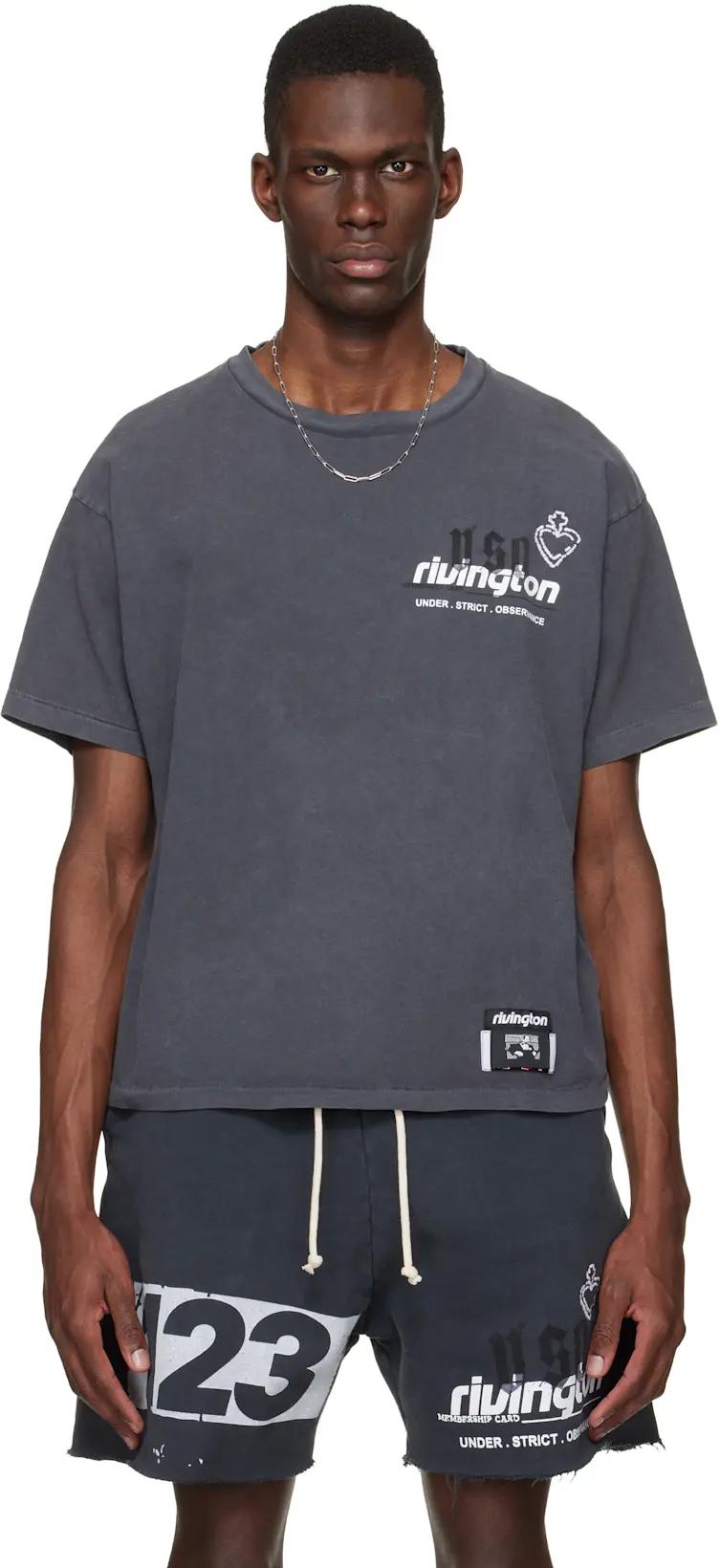 Black Membership USO T-shirt by RIVINGTON ROI REBIS
