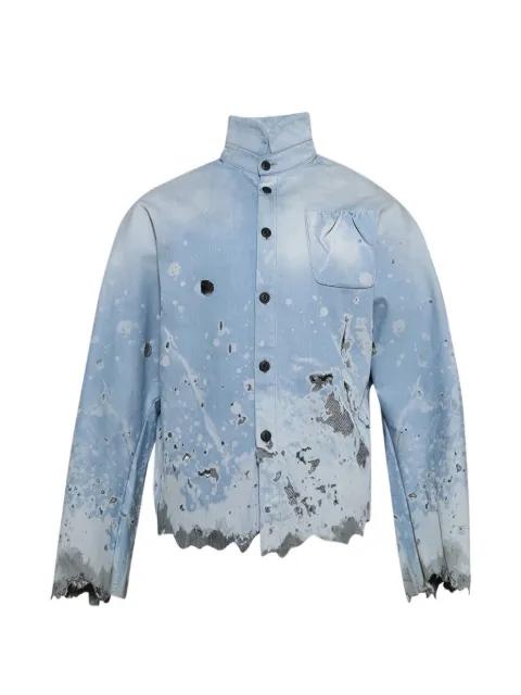 Metas-Braxas pocket distressed shirt by RIVINGTON ROI REBIS