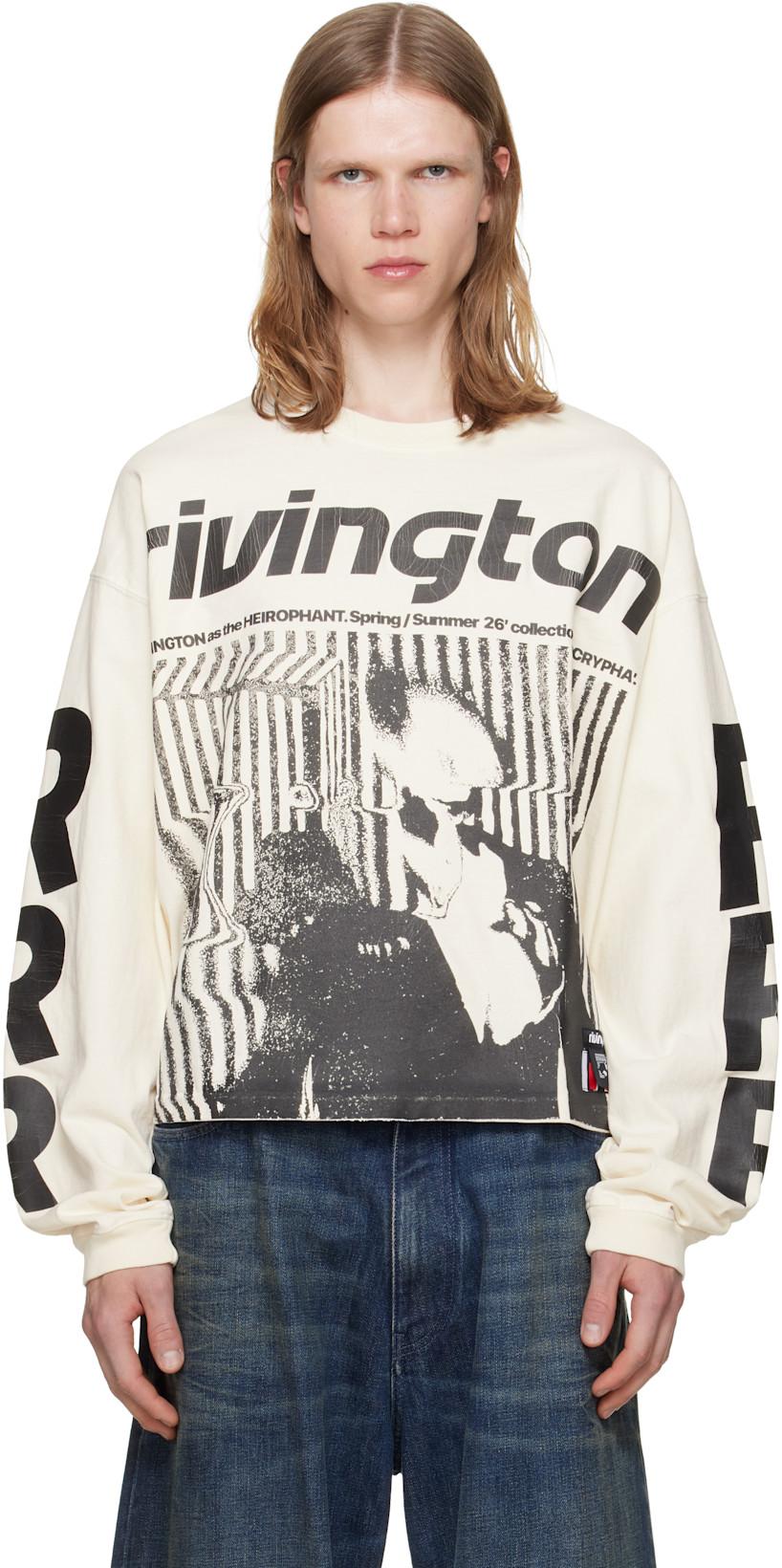 Off-White Isness CVA Long Sleeve T-shirt by RIVINGTON ROI REBIS
