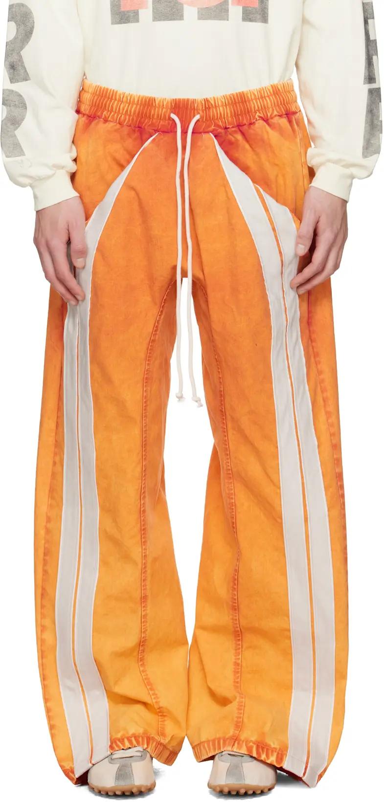 Orange Trappist Trousers by RIVINGTON ROI REBIS