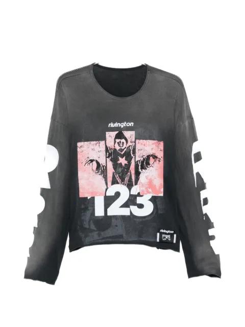 graphic-print long-sleeve T-shirt by RIVINGTON ROI REBIS