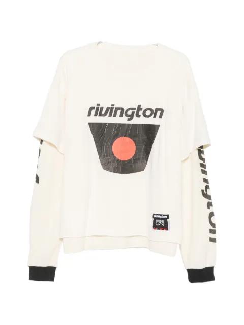 layered-design graphic-print sweater by RIVINGTON ROI REBIS