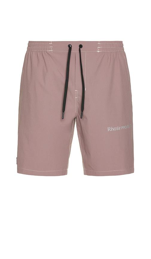 Rivvia Projects Contrast Daily Ride Swim Short in Mauve by RIVVIA PROJECTS
