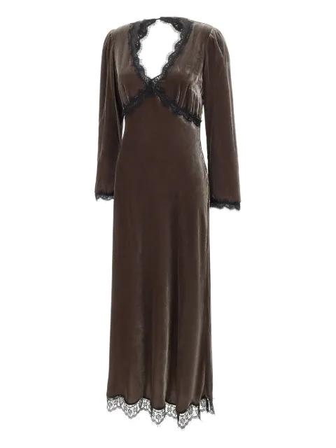 Alesha lace-trim dress by RIXO