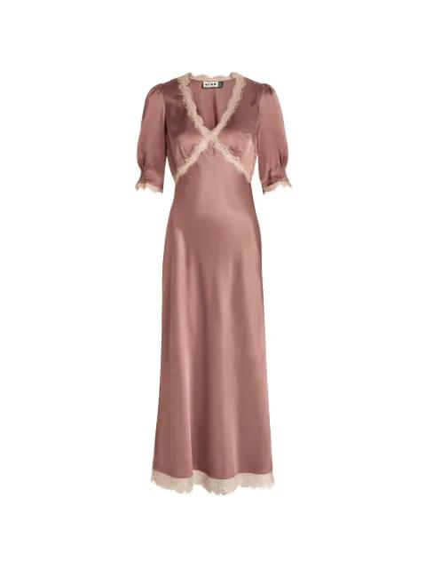 Annina lace-trim midi dress by RIXO