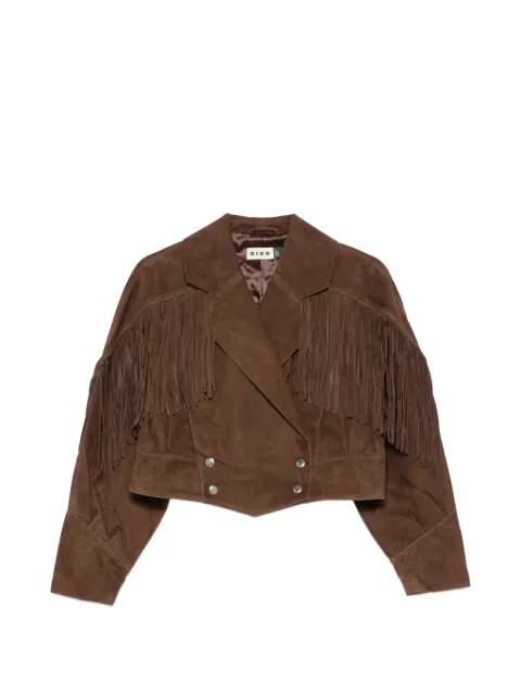 Darragh fringed cropped jacket by RIXO
