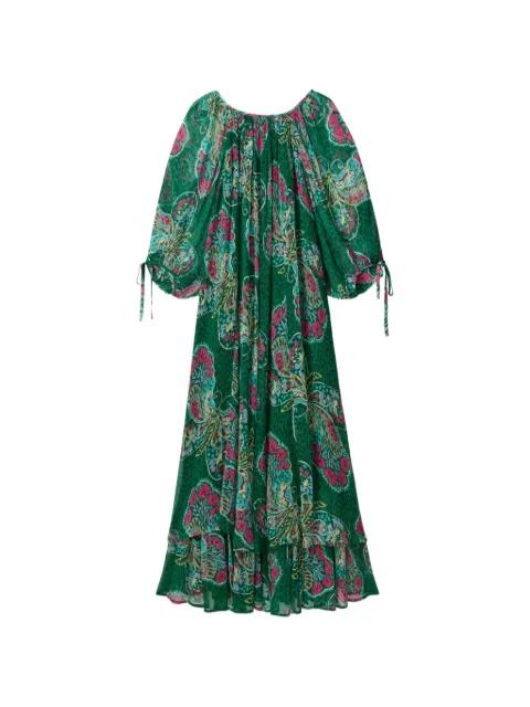 Hayden butterfly-print midi dress by RIXO