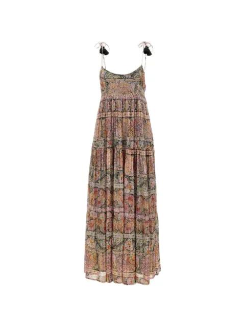 Kamilah paisley-print tiered dress by RIXO