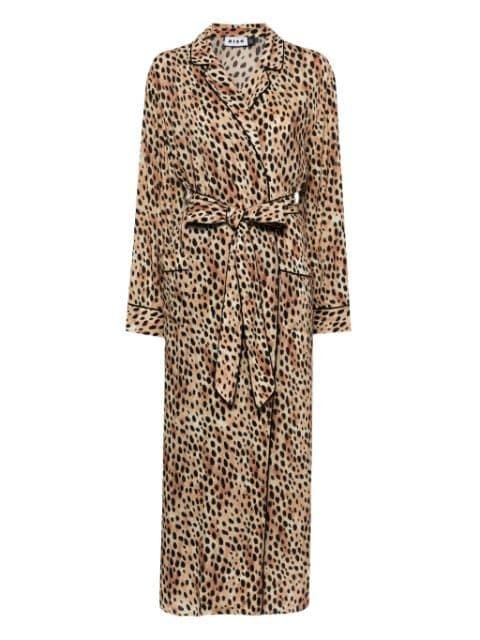 Marta leopard-print robe by RIXO
