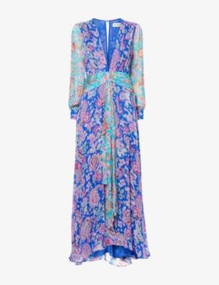 Meera Floral-Print Woven Maxi Dress by RIXO