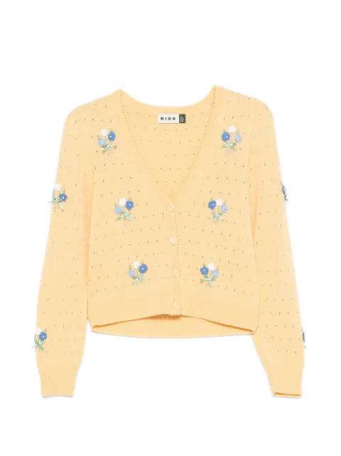 Merinda flower-embroidered cardigan by RIXO