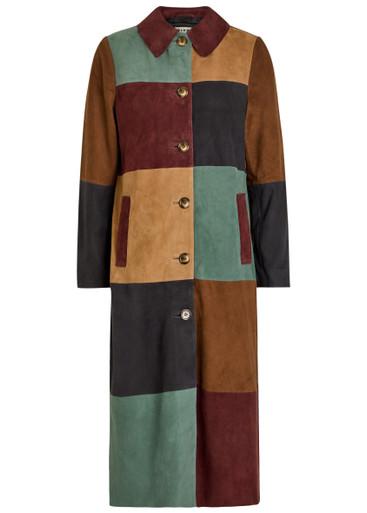 Milly patchwork suede coat by RIXO