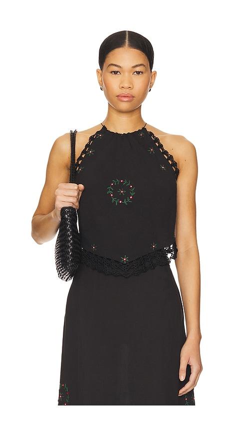 RIXO Ayanna Top in Black by RIXO