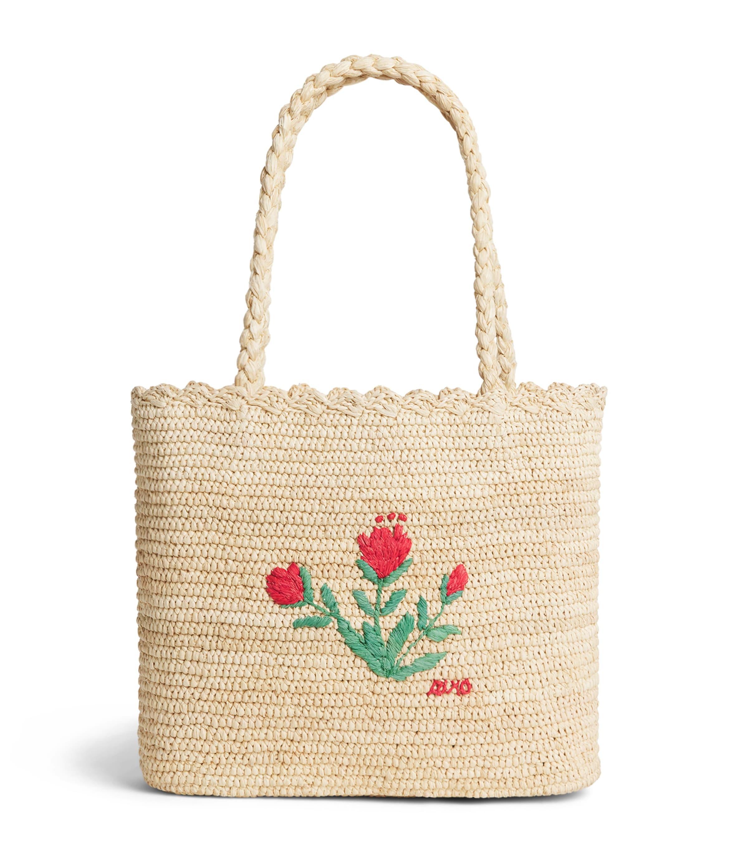 Rixo Raffia Nilani Shoulder Bag by RIXO