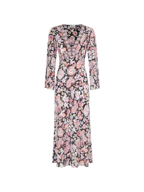 floral-print silk dress by RIXO
