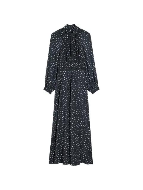 polka-dot high-neck maxi dress by RIXO