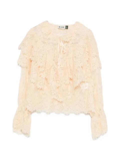 ruffled lace blouse by RIXO