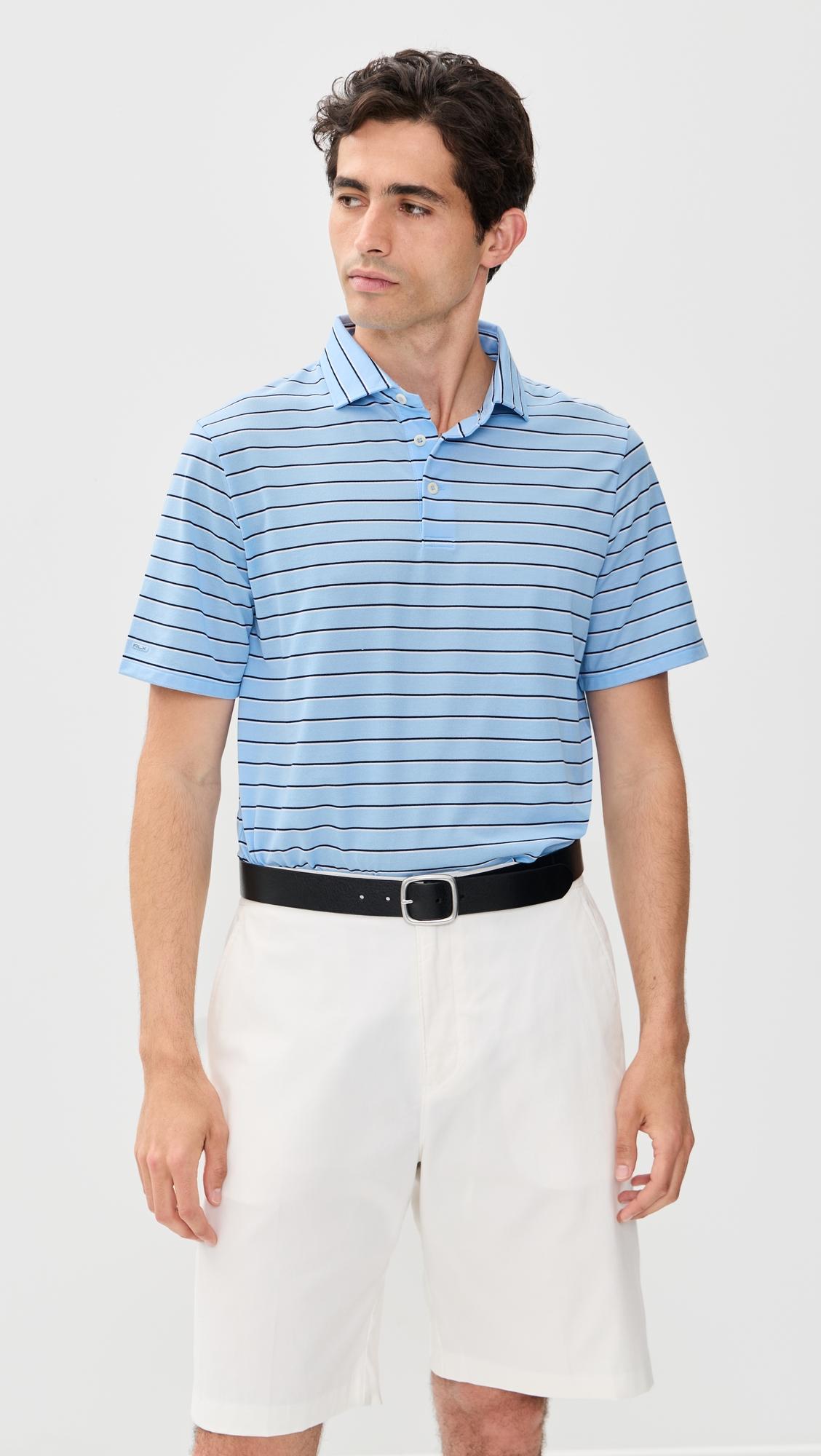 Multi Stripe Tour Pique Polo by RLX RALPH LAUREN