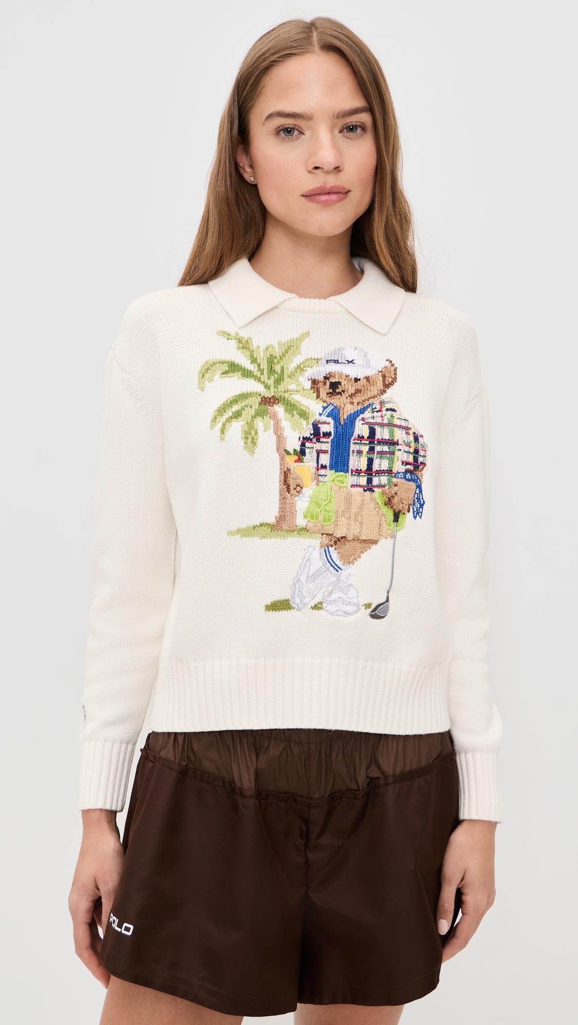 Polo Bear Layered Collar Pullover by RLX RALPH LAUREN