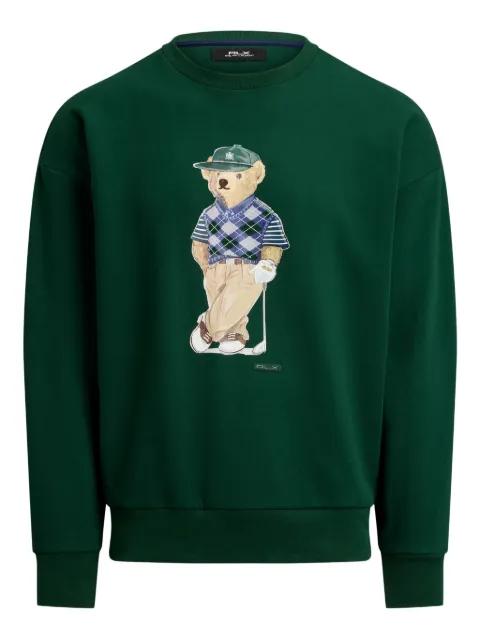 bear-graphic sweatshirt by RLX RALPH LAUREN