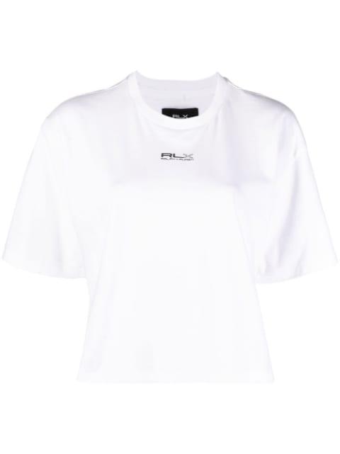 logo-print cotton T-Shirt by RLX RALPH LAUREN