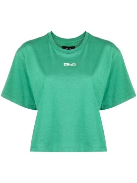 logo-print cotton T-Shirt by RLX RALPH LAUREN