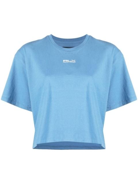 logo-print cotton T-Shirt by RLX RALPH LAUREN